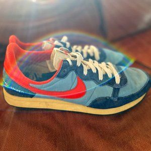 Nike OG Challenger "Label Maker" - Light Blue and Habanero Red - Size 12